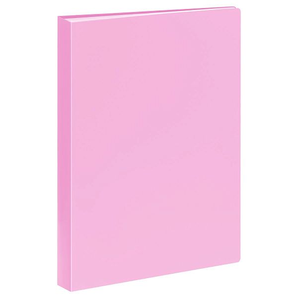 Папка с 40 вкладышами СТАММ А4, 21мм, 500мкм, пластик, пастель, розовая
