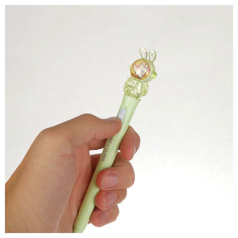 Ручка шариковая MESHU "Spaceheroes", светящаяся, синяя, 0,5мм, корпус ассорти 