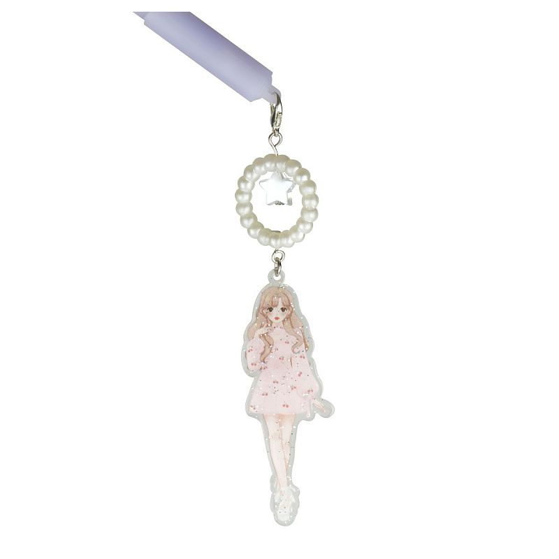 Ручка шариковая MESHU "Girls" синяя, 0,5мм, корпус ассорти 