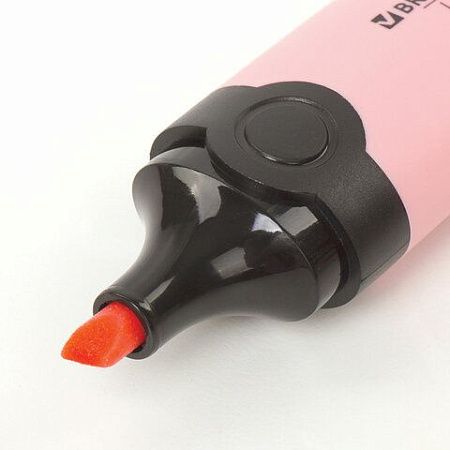 Текстовыделитель BRAUBERG "DELTA PASTEL", ПАСТЕЛЬНЫЙ РОЗОВЫЙ, линия 1-5 мм, 151731 