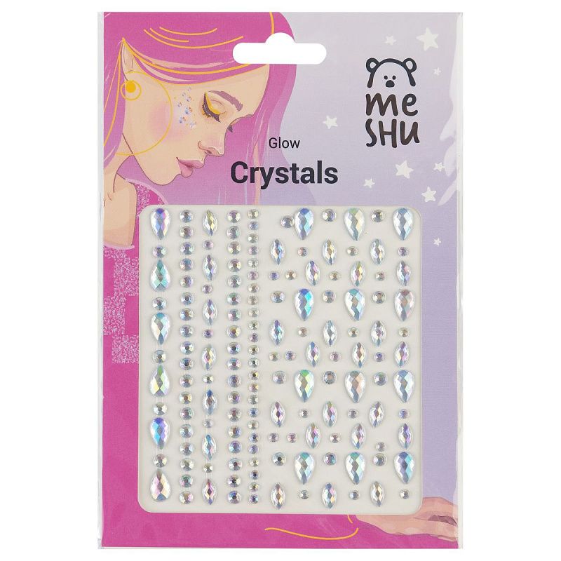 Наклейки-стразы MESHU "Glow", 16*10,5см