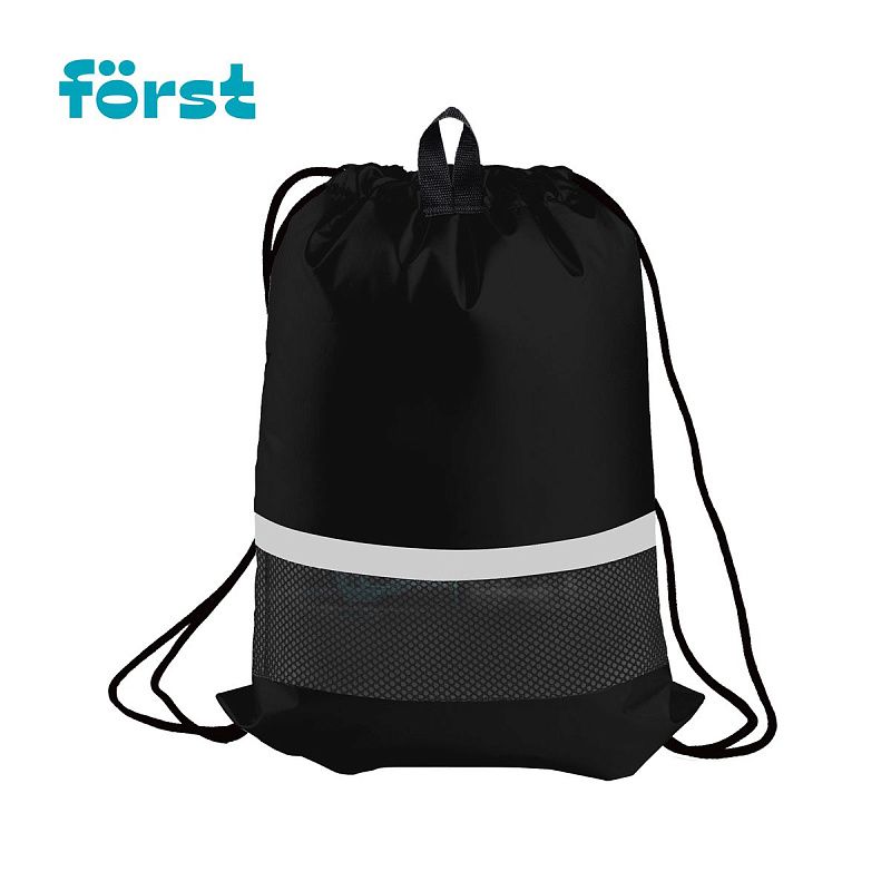 Мешок для обуви 1 отделение Först "Racing speed", 360*460мм, вентиляционная сеточка, светоотражающая полоса 