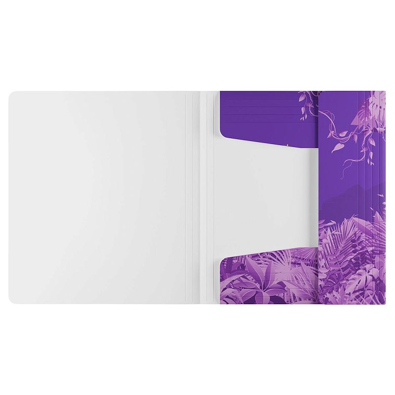 Папка для тетрадей на резинке Berlingo "Flower Art" А5+, 600мкм, с рисунком 