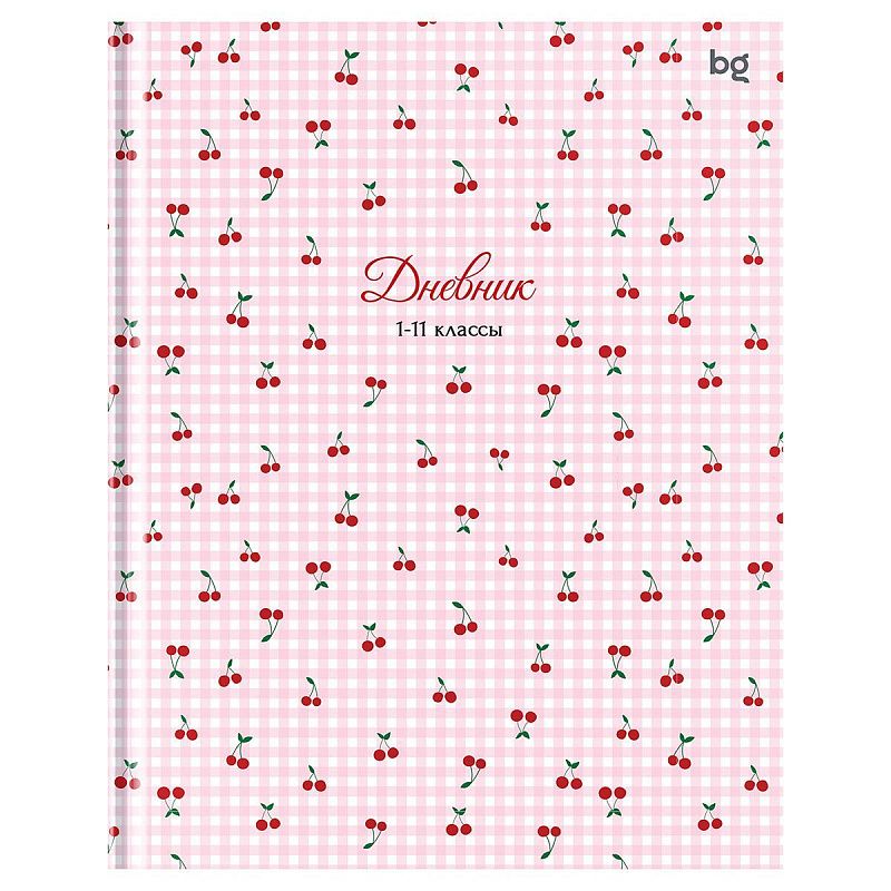 Дневник 1-11 кл. 40л. (твердый) BG "Вишенки", матовая ламинация