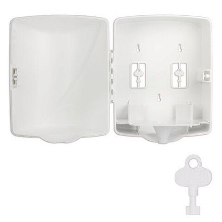 Диспенсер для полотенец с центральной вытяжкой LAIMA PROFESSIONAL ORIGINAL (Система М1/M2), белый, ABS-пластик, 605763 