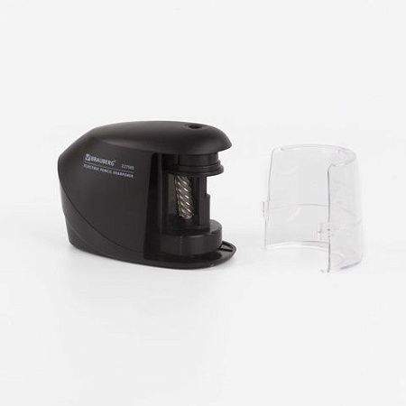 Точилка электрическая BRAUBERG "ORIGINAL", питание 220 В/4 батарейки АА, фрезерный механизм, 227565 