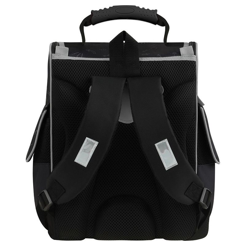 Ранец ArtSpace Junior "Cat on black" 37*28*21см, 1 отделение, 3 кармана, анатомическая спинка 