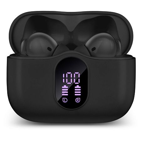 Наушники с микрофоном беспроводные Sven E-315B, TWS Bluetooth, разъем Type-C, черный