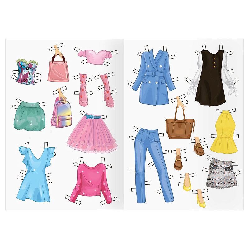 Аппликация ТРИ СОВЫ "Одень куклу. Модно и стильно", 16стр.