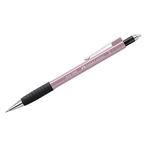 Карандаш механический Faber-Castell "Grip 1345" В, 0,5мм, грип, с ласт., автоподача грифеля, дымчато-розовый