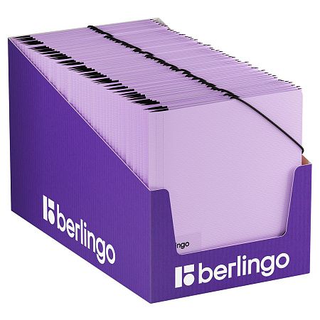 Папка на резинке Berlingo "Instinct" А5, пластик, 600мкм, лаванда 