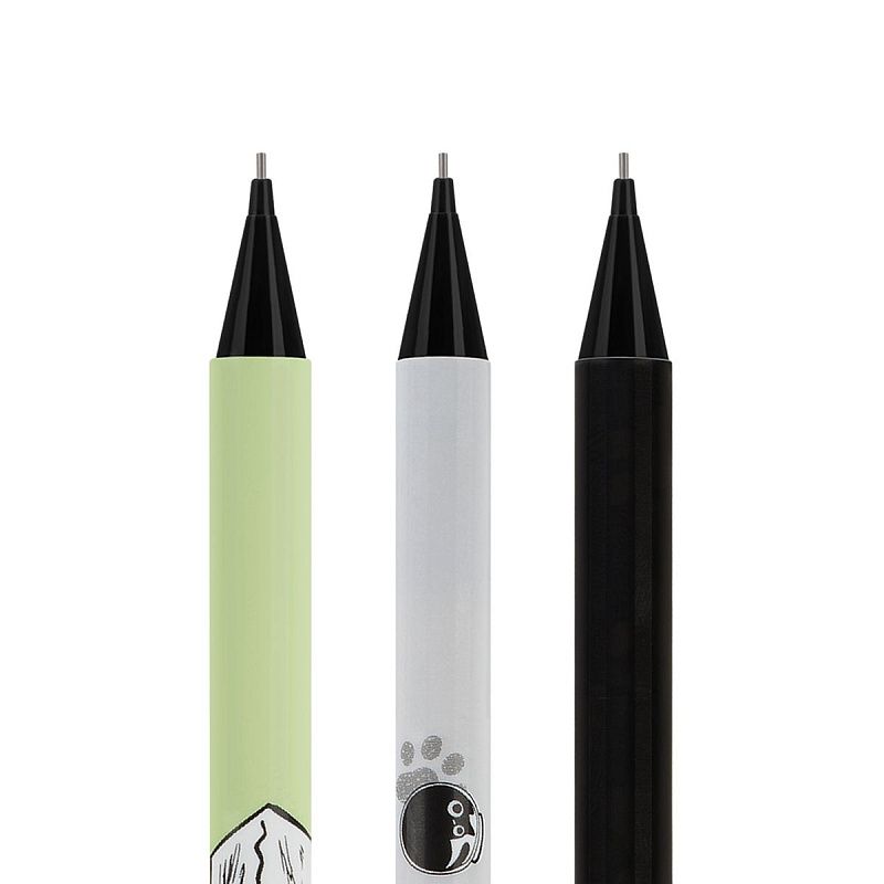 Карандаш механический MESHU "Meowsy", печать на корпусе, с ластиком, 0,7мм, ассорти 