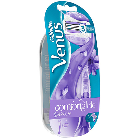 Станок для бритья Venus "ComfortGlide Breeze" + 2 смен. кассеты (ПОД ЗАКАЗ) 