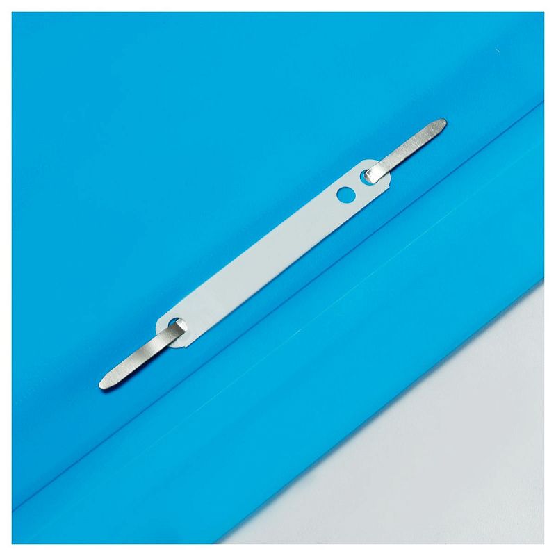 Папка-скоросшиватель пластик. СТАММ А4, 180мкм, голубая с прозр. верхом 