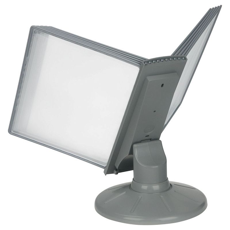 Демосистема настольная OfficeSpace с 10 серыми панелями, вращающаяся