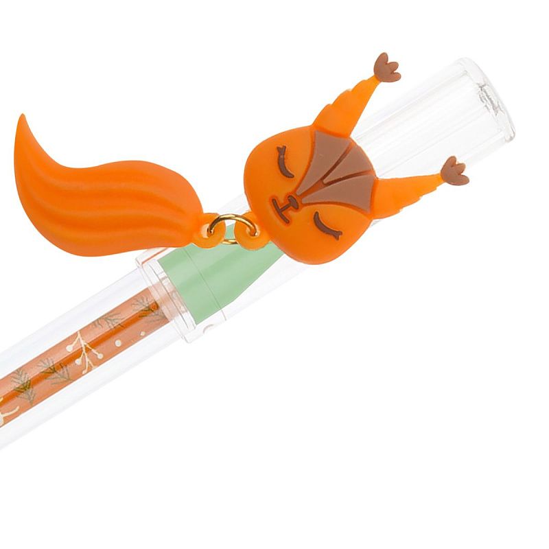 Ручка гелевая стираемая MESHU "Lovely animals" синяя, 0,5мм, корпус ассорти, с топпером 