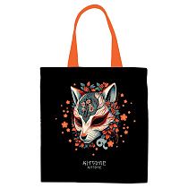 Сумка-шоппер MESHU "Kitsune", 33*40см, канвас, с карманом
