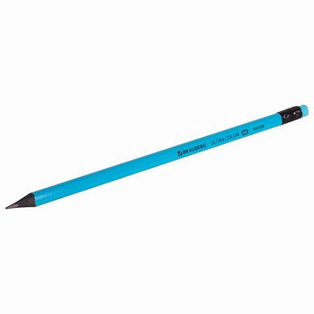 Набор карандашей чернографитных BRAUBERG "ULTRA COLOR" 4 шт., HB, с ластиком, пластиковые, 181709 