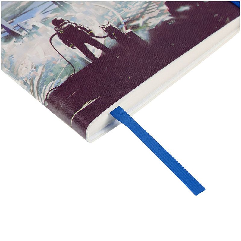 Записная книжка А6 80л. ЛАЙТ, кожзам, Greenwich Line "New city", с резинкой, тиснение фольгой, блок в клетку