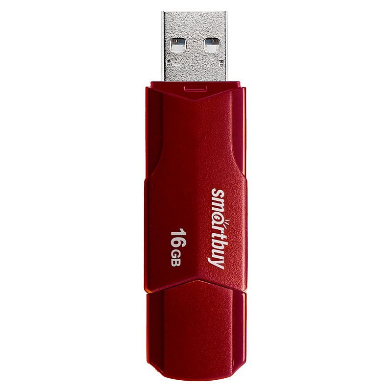 Память Smart Buy "Clue"  16GB, USB 2.0 Flash Drive, бордовый