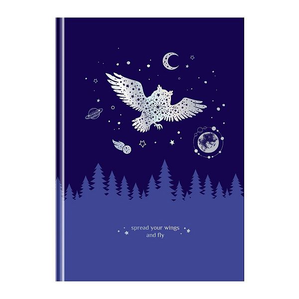 Записная книжка А5 80л. BG "Немного волшебства", soft-touch ламинация, тиснение голографической фольгой, блок в точку