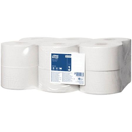 Бумага туалетная Tork "Universal"(T2) 1 слойн., мини-рулон, 200м/рул., белая 