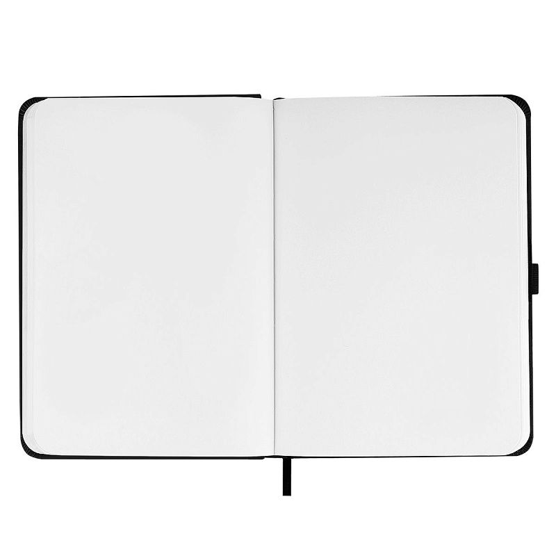 Скетчбук 100л., А4 Гамма "Студия", черный, твердая обложка, на резинке, белая, 110г/м2