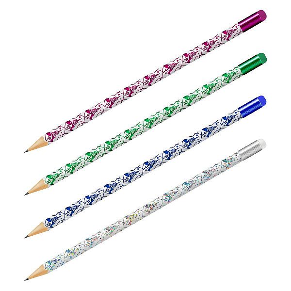 Карандаш ч/г Мульти-Пульти "Волшебник Изумрудного города" HB, с ластиком, круглый, заточен., ассорти, туба