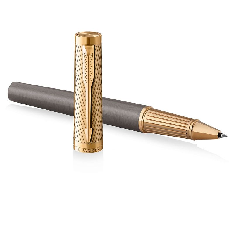 Ручка- роллер Parker "Ingenuity ARROW GT" черная, 0,5мм, подарочная упаковка 