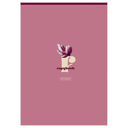 Тетрадь 96л., А4, клетка, на гребне BG "Flower story", глянцевая ламинация