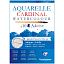 Альбом для акварели, 10л., А4, на склейке Clairefontaine "Cardinal", 300г/м2, торшон, холод. пресс., 30% хлопок