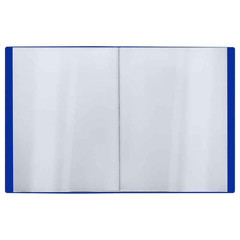 Папка с 20 вкладышами СТАММ "Стандарт" А4, 14мм, 600мкм, пластик, синяя 