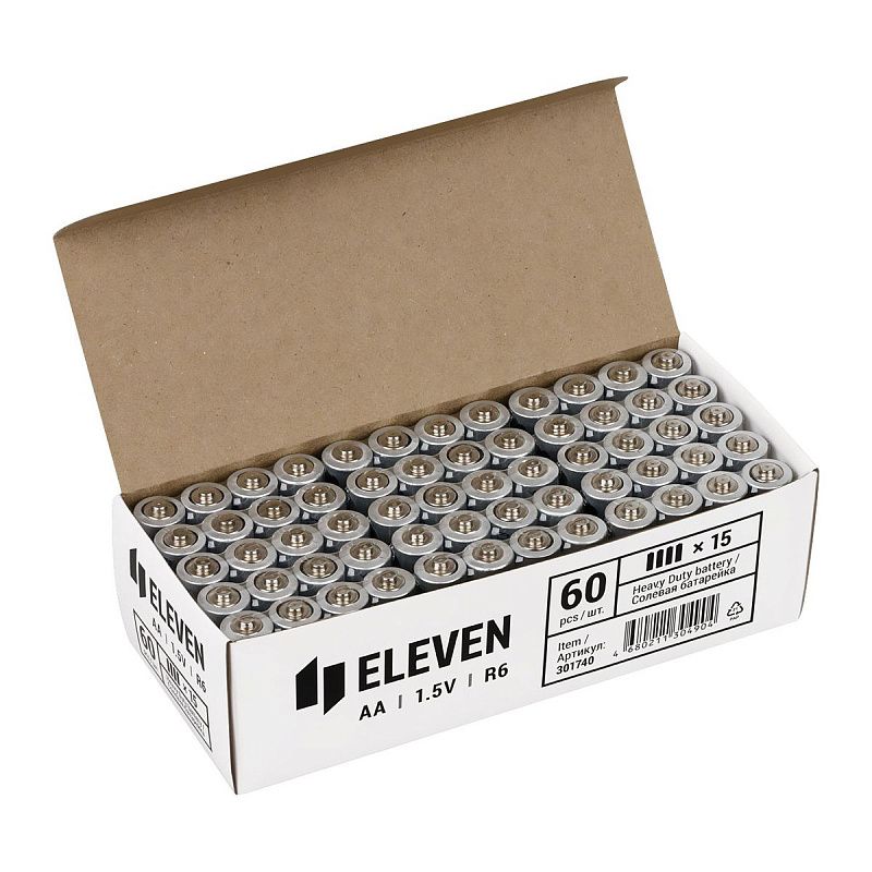 Батарейка Eleven AA (R6) солевая, SB4