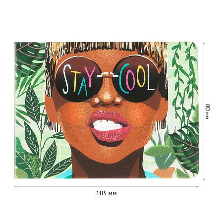 Обложка для студенческого билета, пропуска, удостоверения OfficeSpace "Cool Girl", ПВХ, фотопечать 