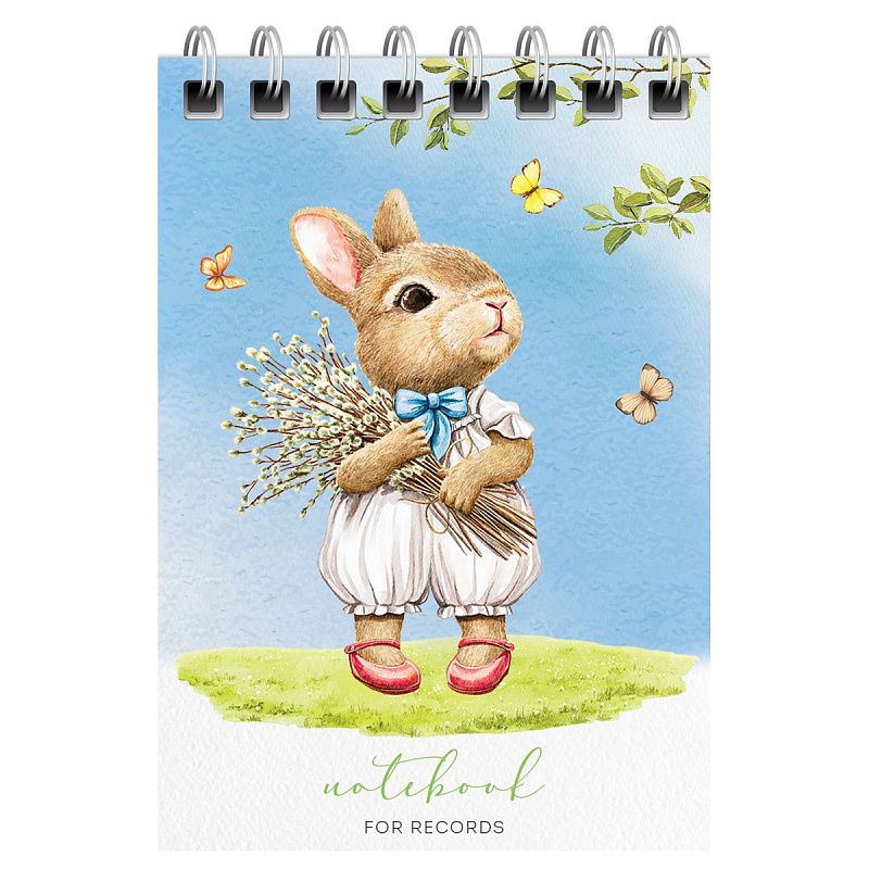 Блокнот А7 40л. на гребне BG "Милые животные"