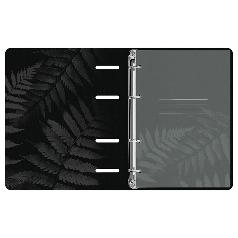 Тетрадь на кольцах А5, 120л., BG "Minimalism plants", картон, матовая ламинация, тиснение фольгой