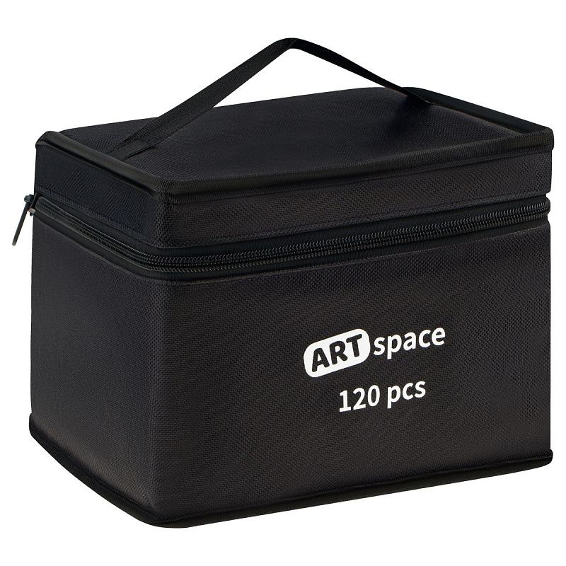 Набор двусторонних маркеров для скетчинга ArtSpace 120цв., основные цвета, пулевид./скош.