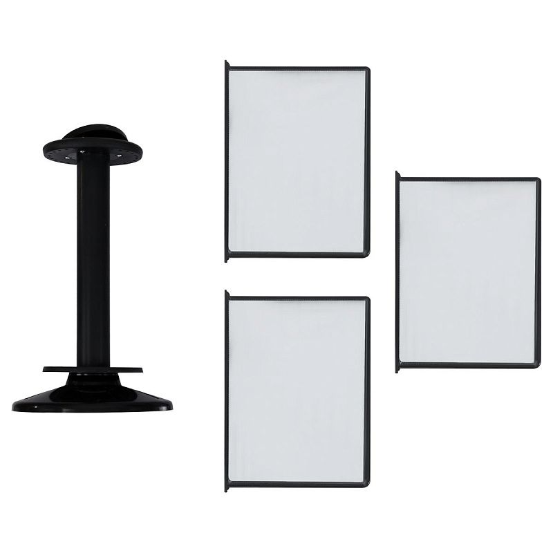 Демосистема настольная OfficeSpace с 30 черными панелями, вращающаяся