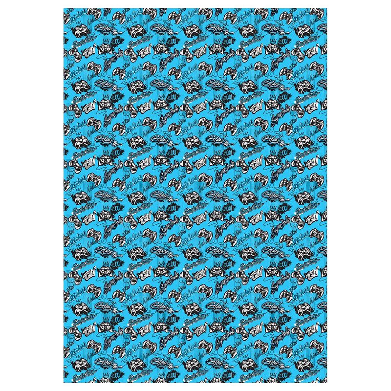 Упаковочная бумага глянц. 70*100см, MESHU "Cool boys", 80 г/м2, ассорти, 3 дизайна