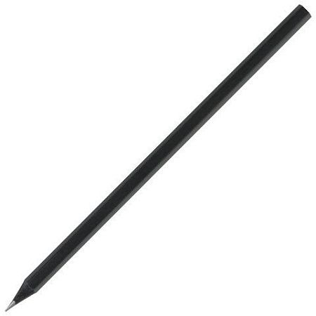Карандаши чернографитные BRAUBERG НАБОР 12 шт., "Black Jack", 2Н-4В, без резинки, черные, дерево, заточенные, 180620 