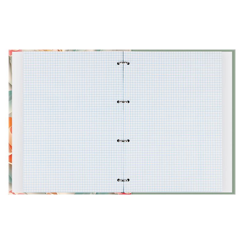 Тетрадь на кольцах А4, 160л., BG "Бумажные цветы", матовая ламинация