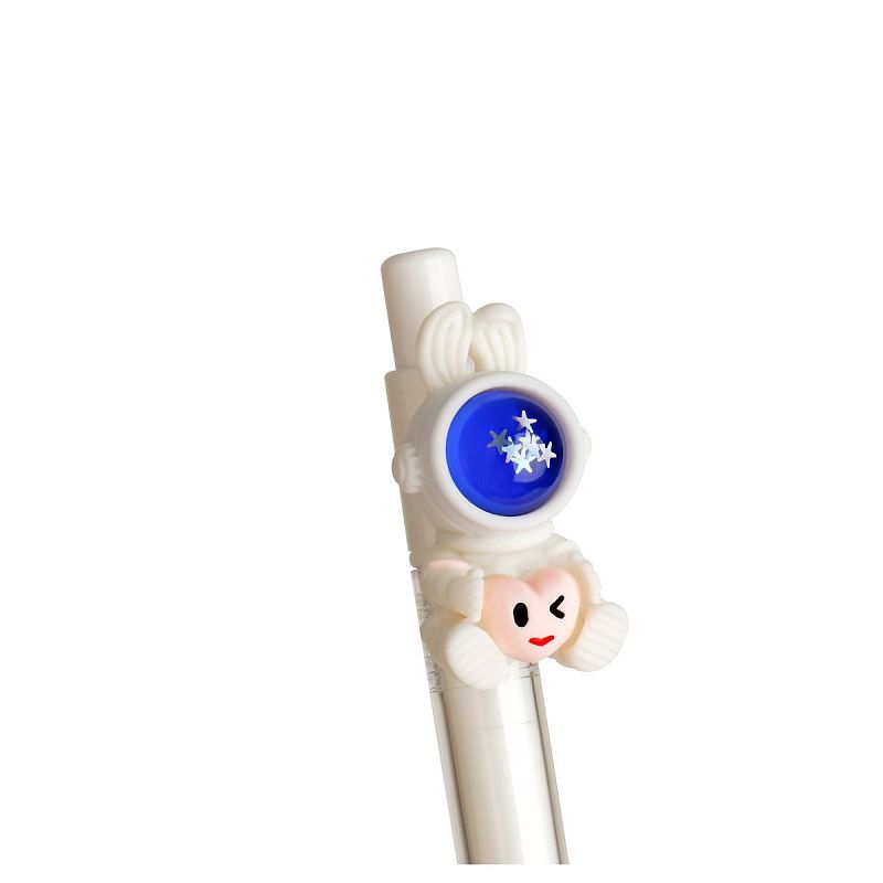 Ручка шариковая автоматическая MESHU "Spaceman" синяя, 0,7мм, корпус ассорти 