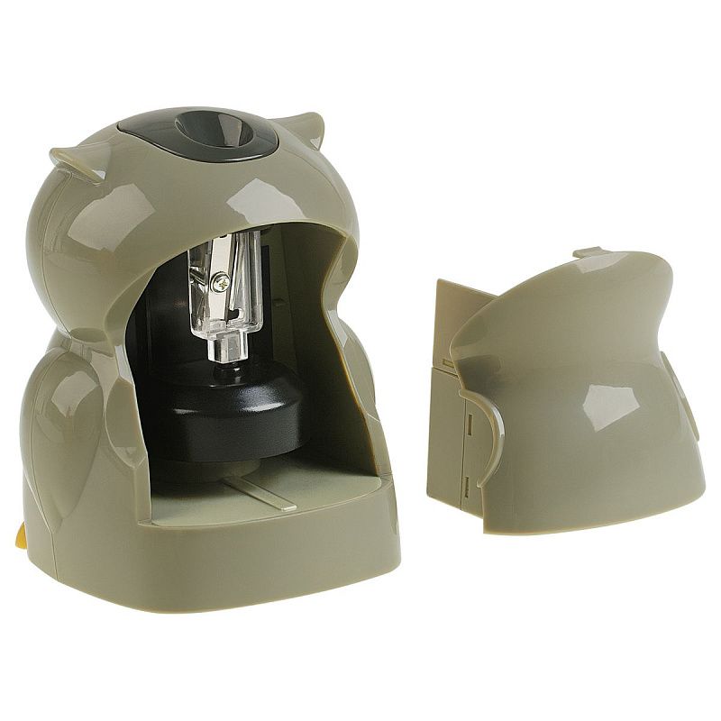 Точилка электрическая детская Мульти-Пульти "Сова" 1 отверстие, с контейнером, картон. упаковка 