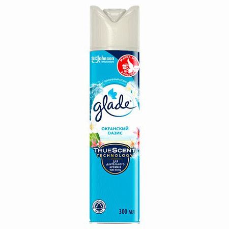 Освежитель воздуха аэрозольный 300 мл, GLADE "Океанский оазис" 