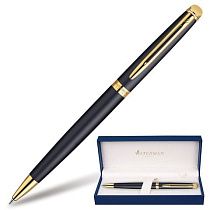 Ручка подарочная шариковая WATERMAN "Hemisphere Matt Black GT", черный матовый лак, позолоченные детали, синяя, S0920770 Ручка подарочная шариковая WATERMAN "Hemisphere Matt Black GT", черный матовый лак, позолоченные детали, синяя, S0920770