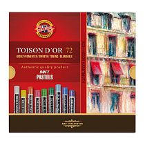 Пастель художественная Koh-I-Noor "Toison D`or Soft 8517", 72 цвета, картон. упаковка