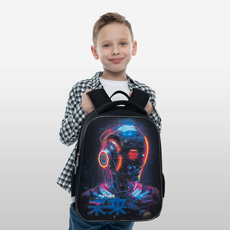 Ранец Berlingo Expert Mini "Cyberpunk" 36*27*14см, 2 отделения, 2 кармана, анатомическая спинка 