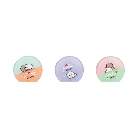 Точилка пластиковая MESHU "Cute kittens", 2 отверстия, ассорти 