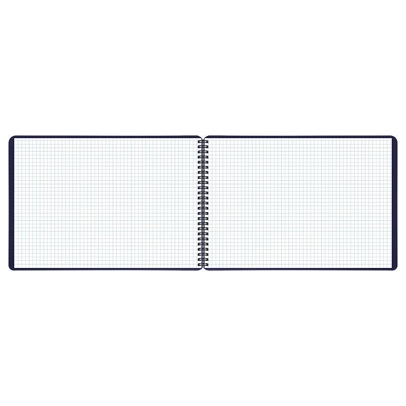 Блокнот А4 80л. на гребне BG "Base", пластиковая обложка, синий