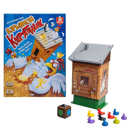 Игра настольная Десятое королевство "Взрывной курятник", картонная коробка 